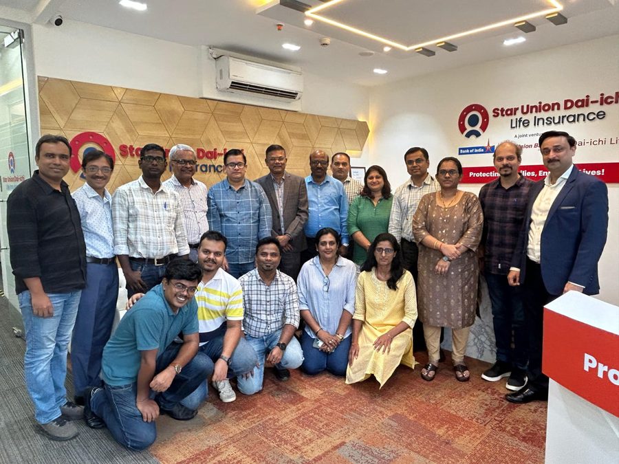 Training session with insurance sector client